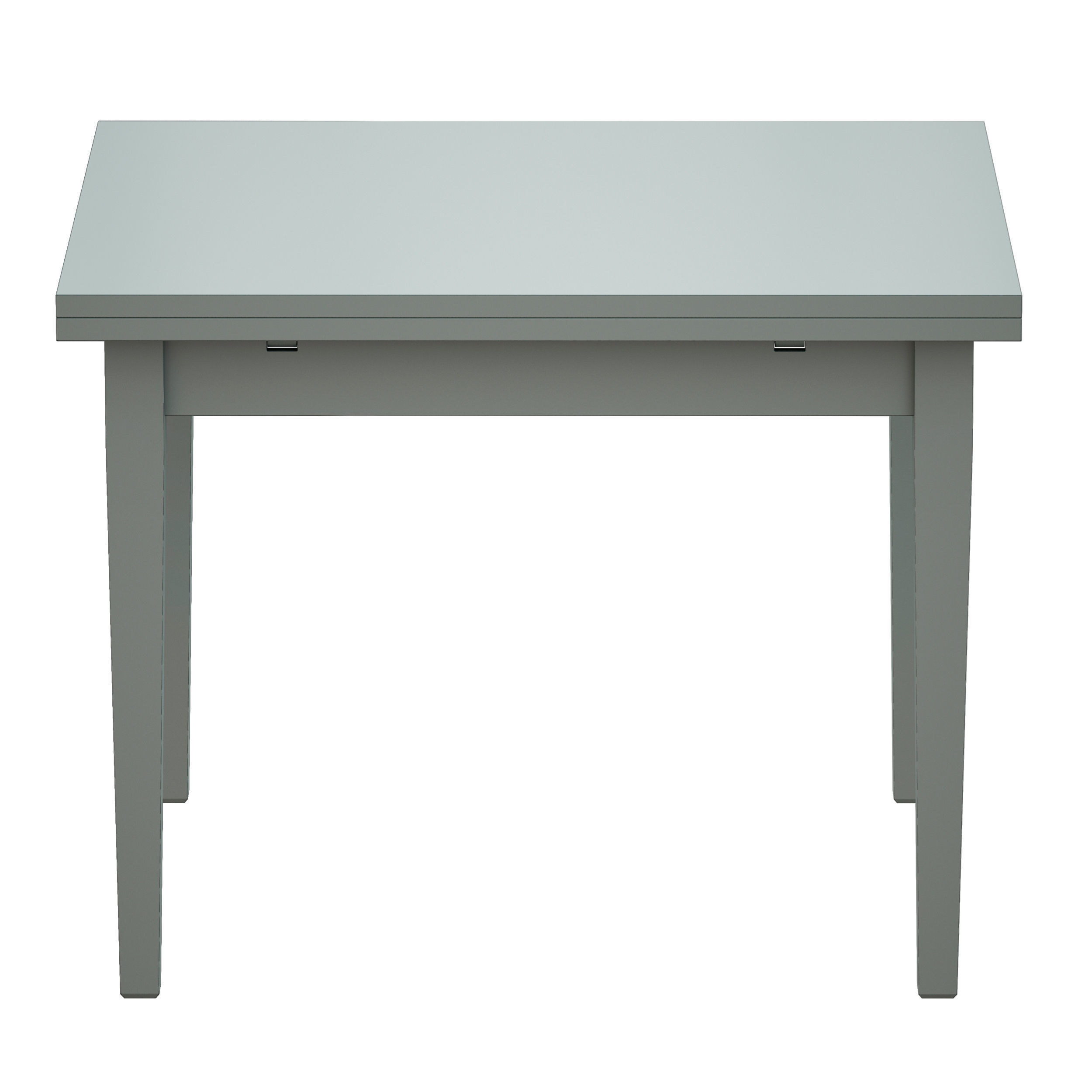 Pratico Blue Grey Extension Square Dining Table Crate and Barrel 3D model_6