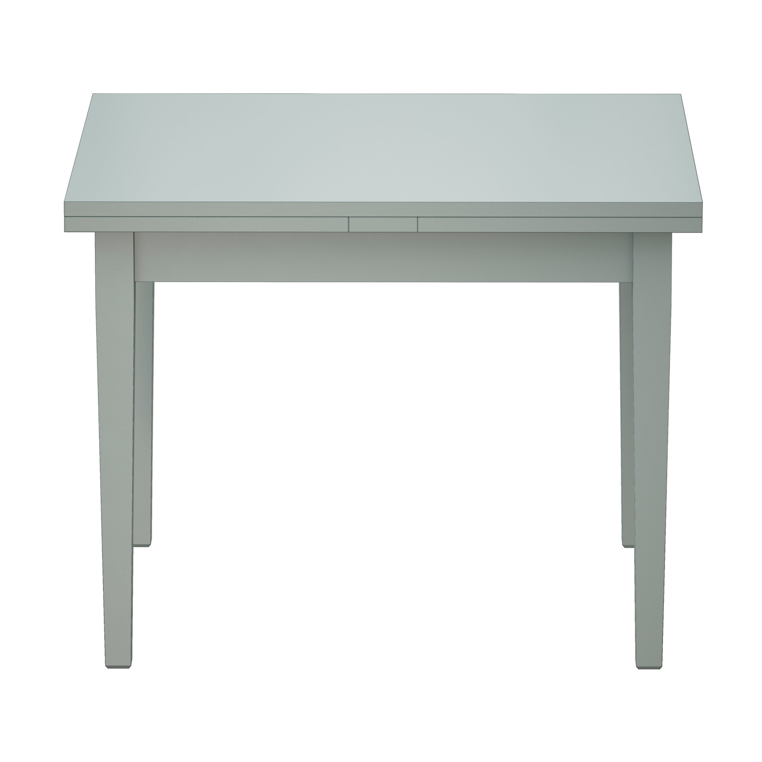 Pratico Blue Grey Extension Square Dining Table Crate and Barrel 3D model_5