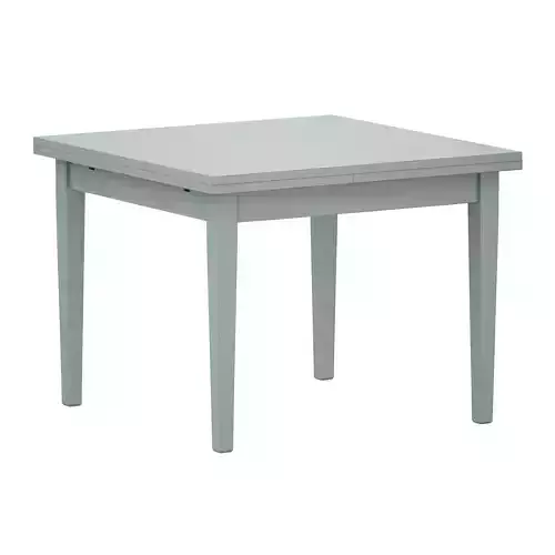 Pratico Blue Grey Extension Square Dining Table Crate and Barrel 3D model