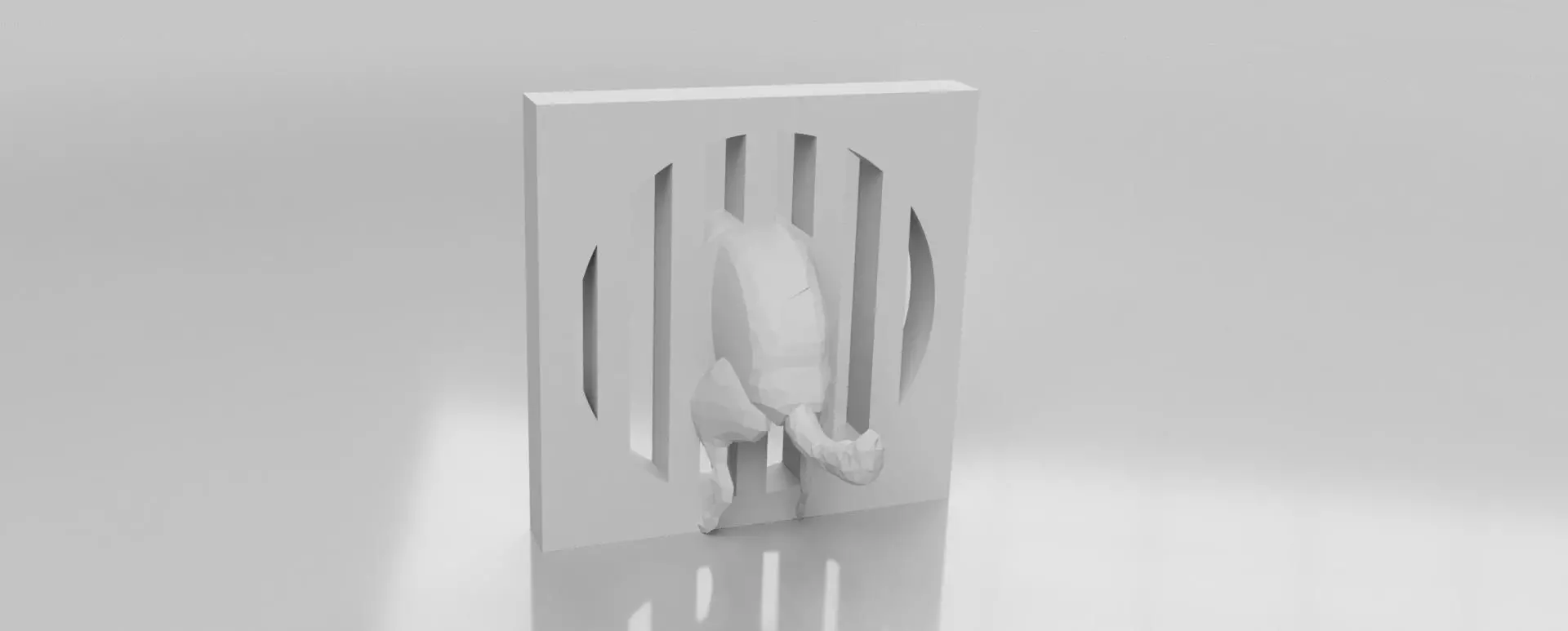 40mm Magnetic Jailhouse Bad Dog 3D print model