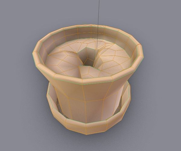 Indoor Pot Plant 3 Free low-poly 3D model_22