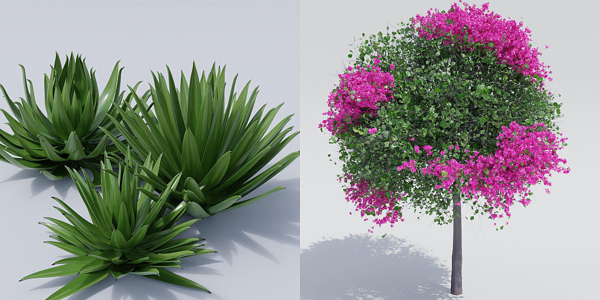 Luxcore Garden Package 3D model_10