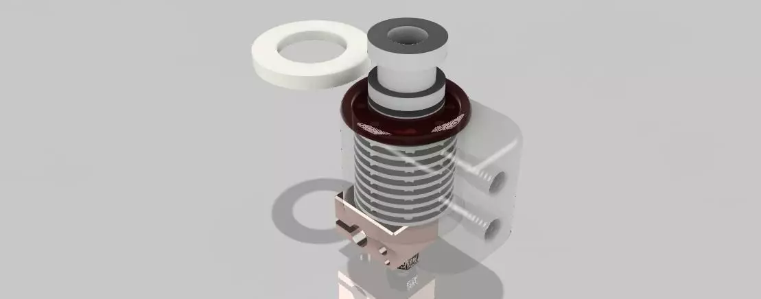 E3D V6 Heatsink Refit for Watercooling 3D print model_0