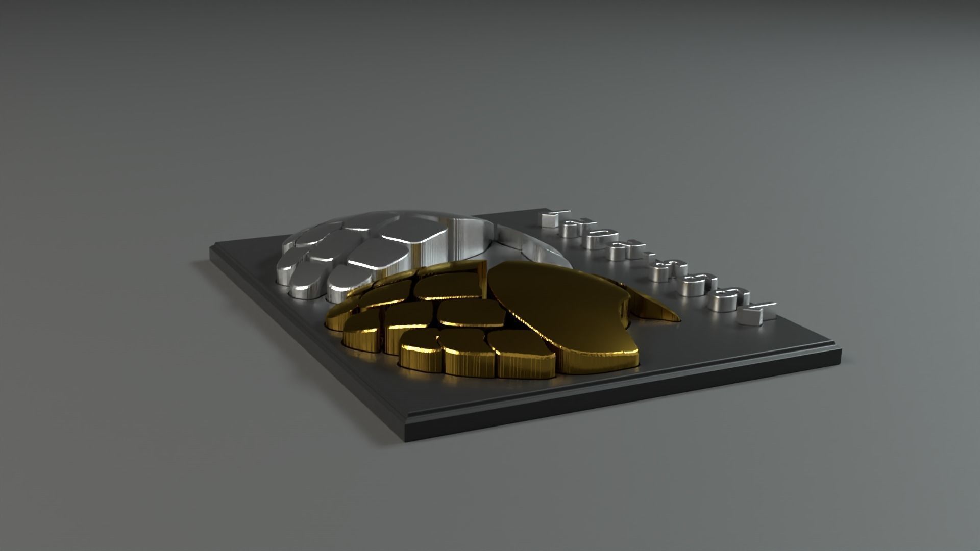 1993-2021 Daft Punk Epilogue RIP hands wall plate 3D print model_2