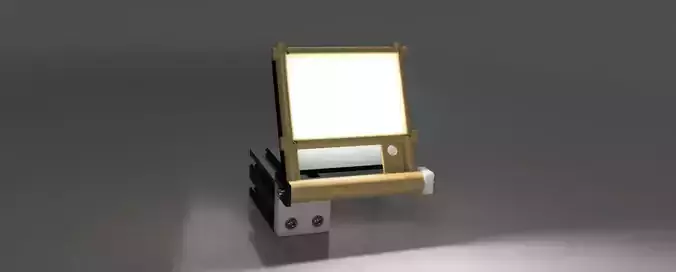 Bamboo Style Screen Mount LCD12864 3D print model