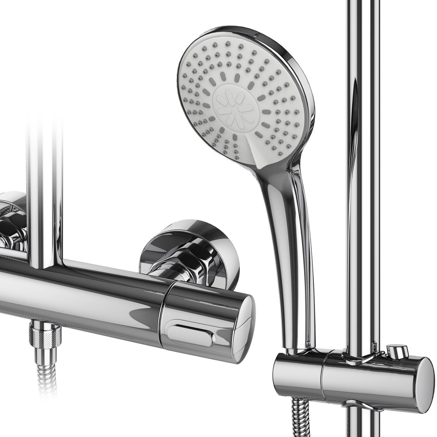 Shower systems IDEAL standard set 126 3D model_5