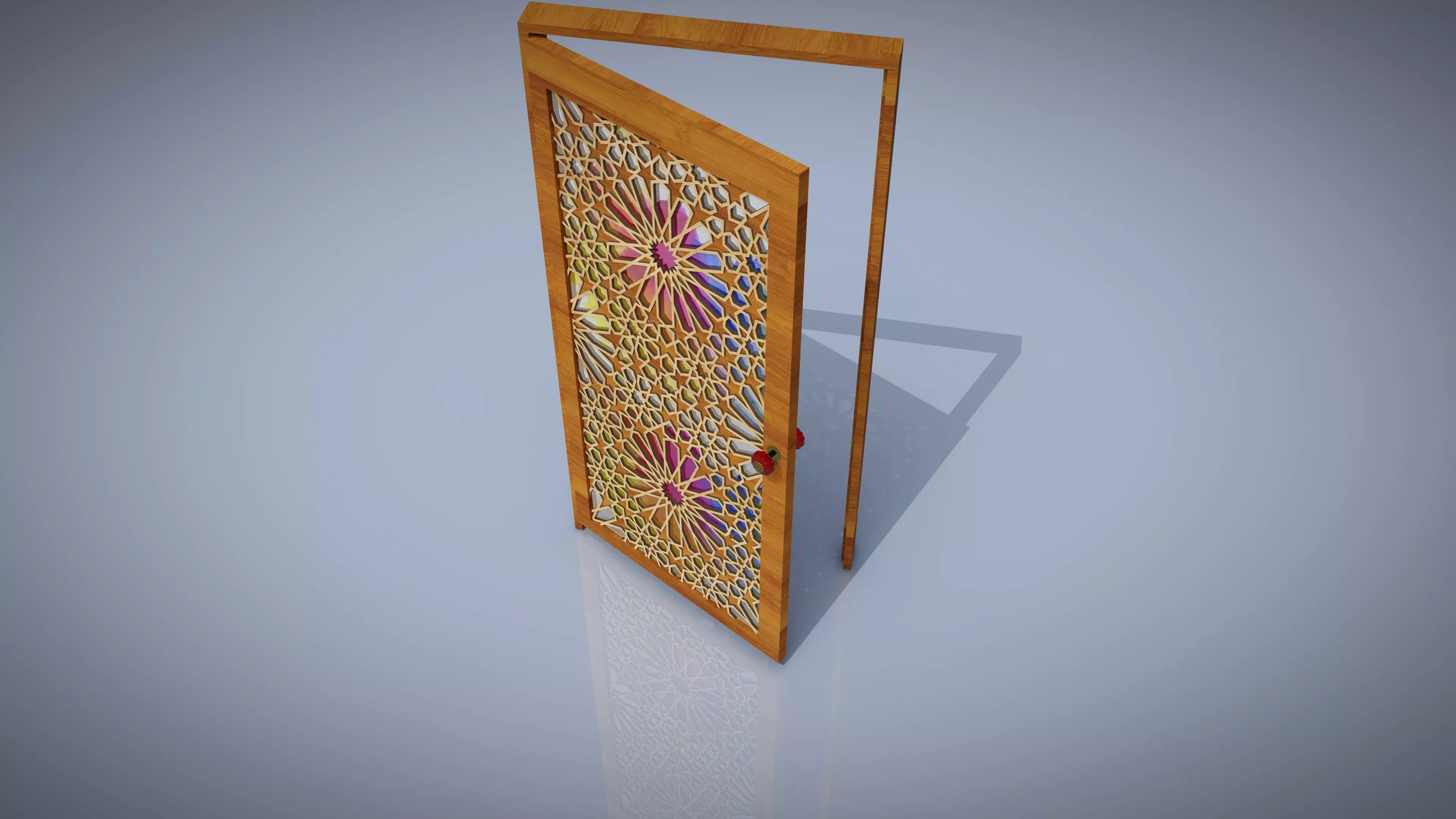 Arabesque Door Free 3D model