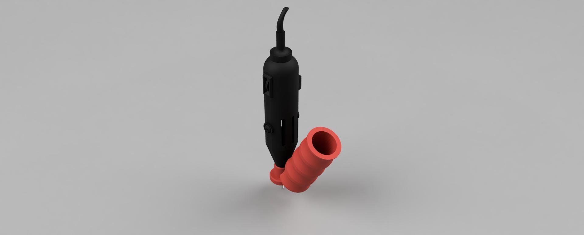 Dremel 200 Vacuum Adaptor 3D print model_1