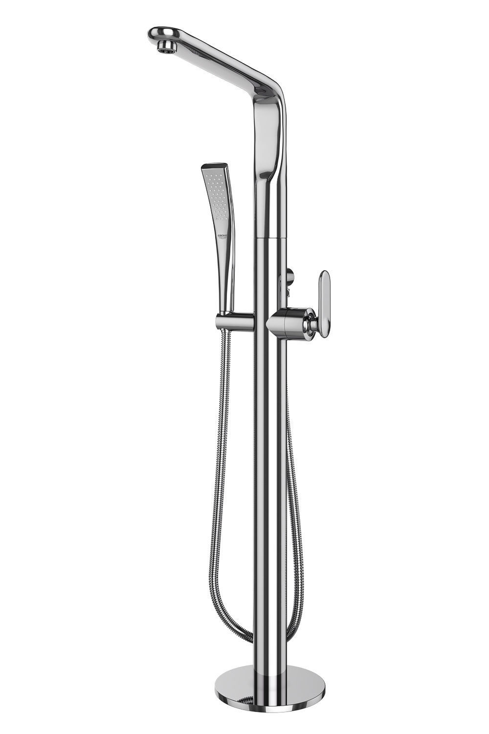 Free standing bath mixers Grohe and Ideal standard set 131 3D model_8
