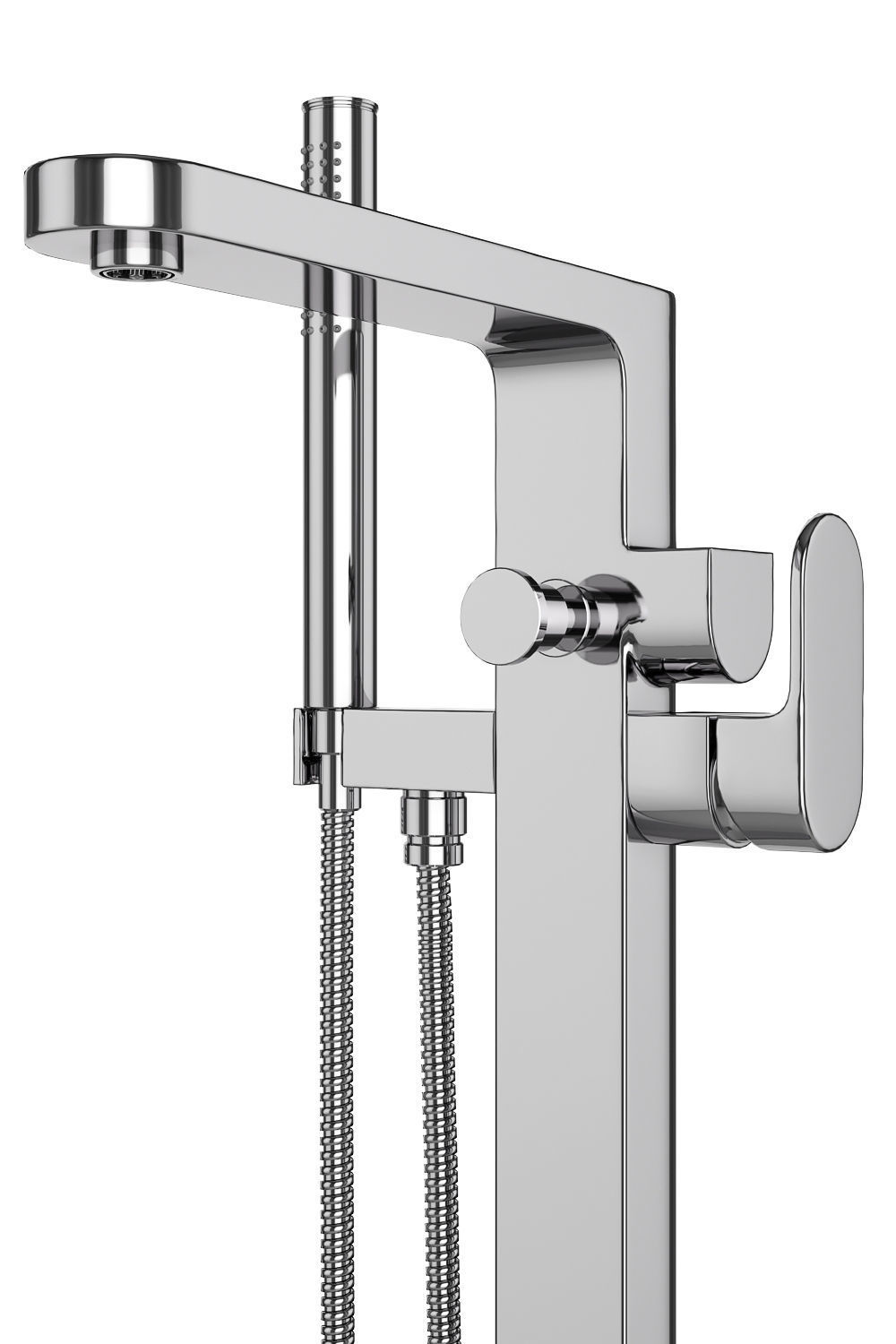 Free standing bath mixers Grohe and Ideal standard set 131 3D model_7