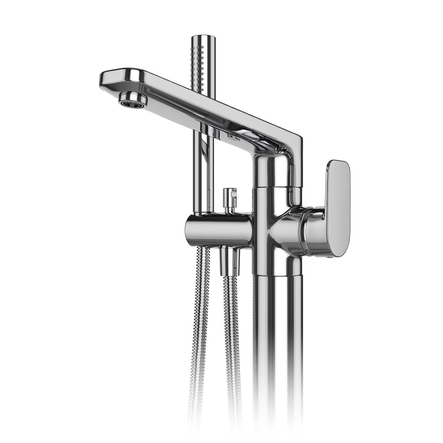 Free standing bath mixers Grohe and Ideal standard set 131 3D model_4