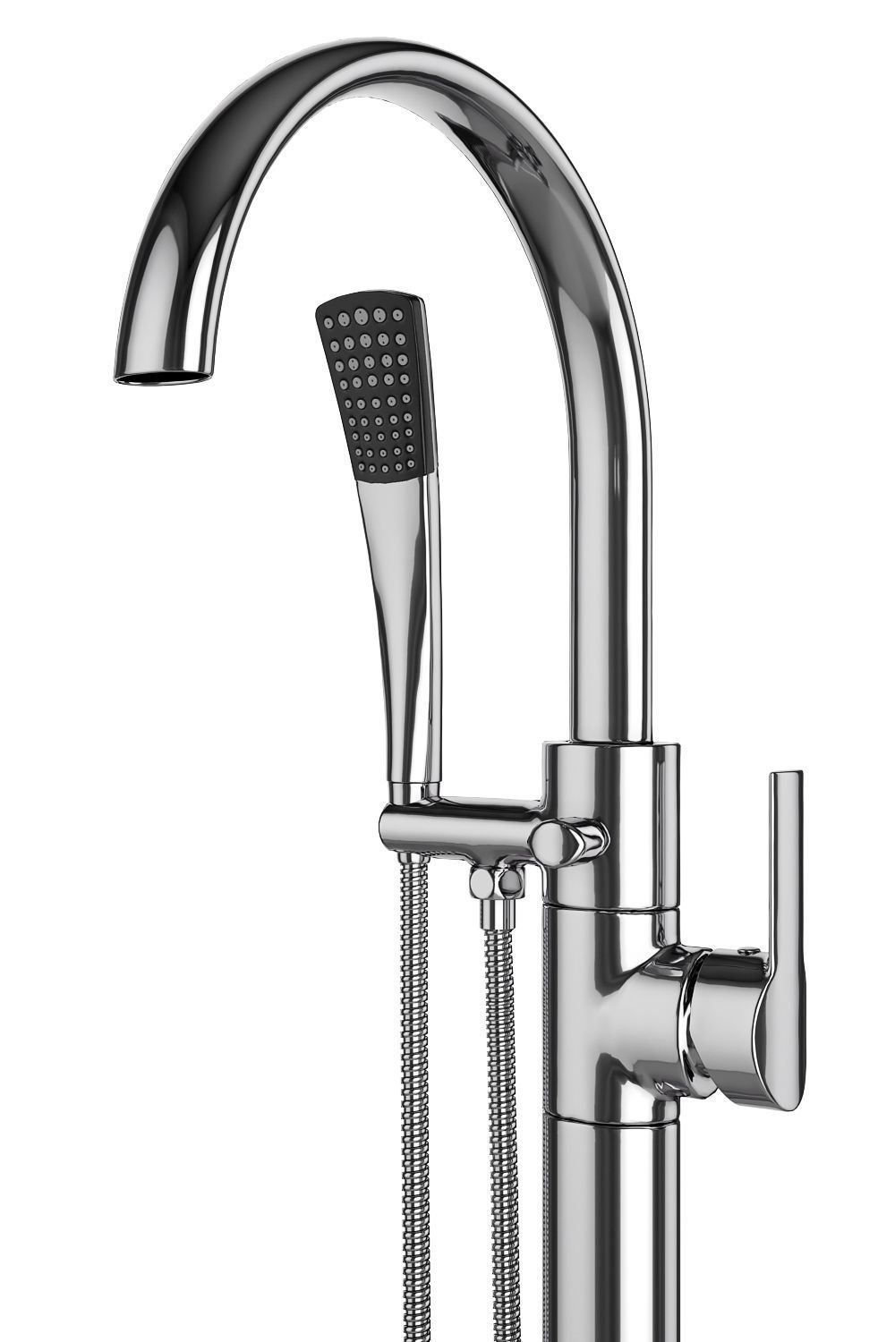 Free standing bath mixers Grohe and Ideal standard set 131 3D model_11