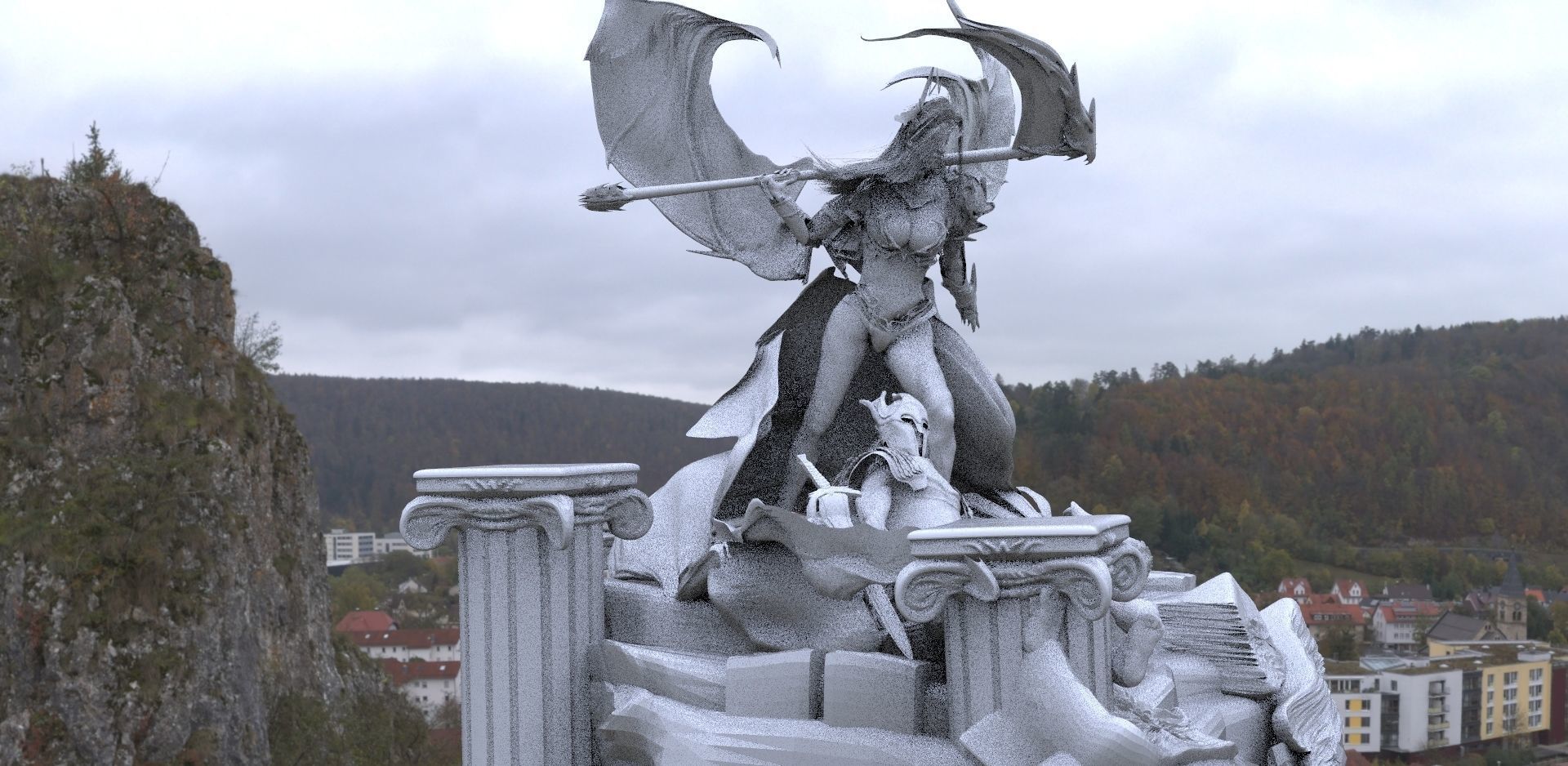 Bringer of Death women model rough 3D model_1