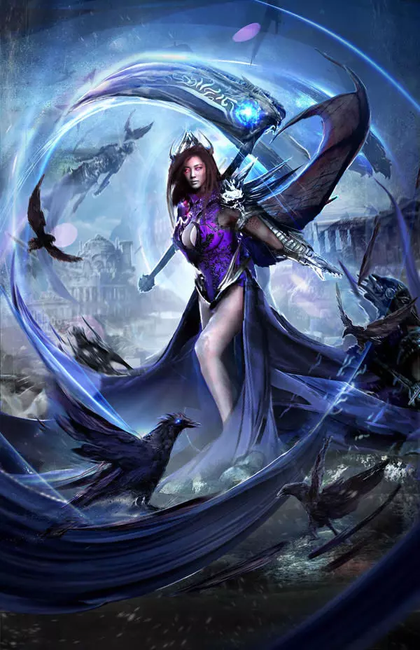 Bringer of Death women model rough 3D model_0