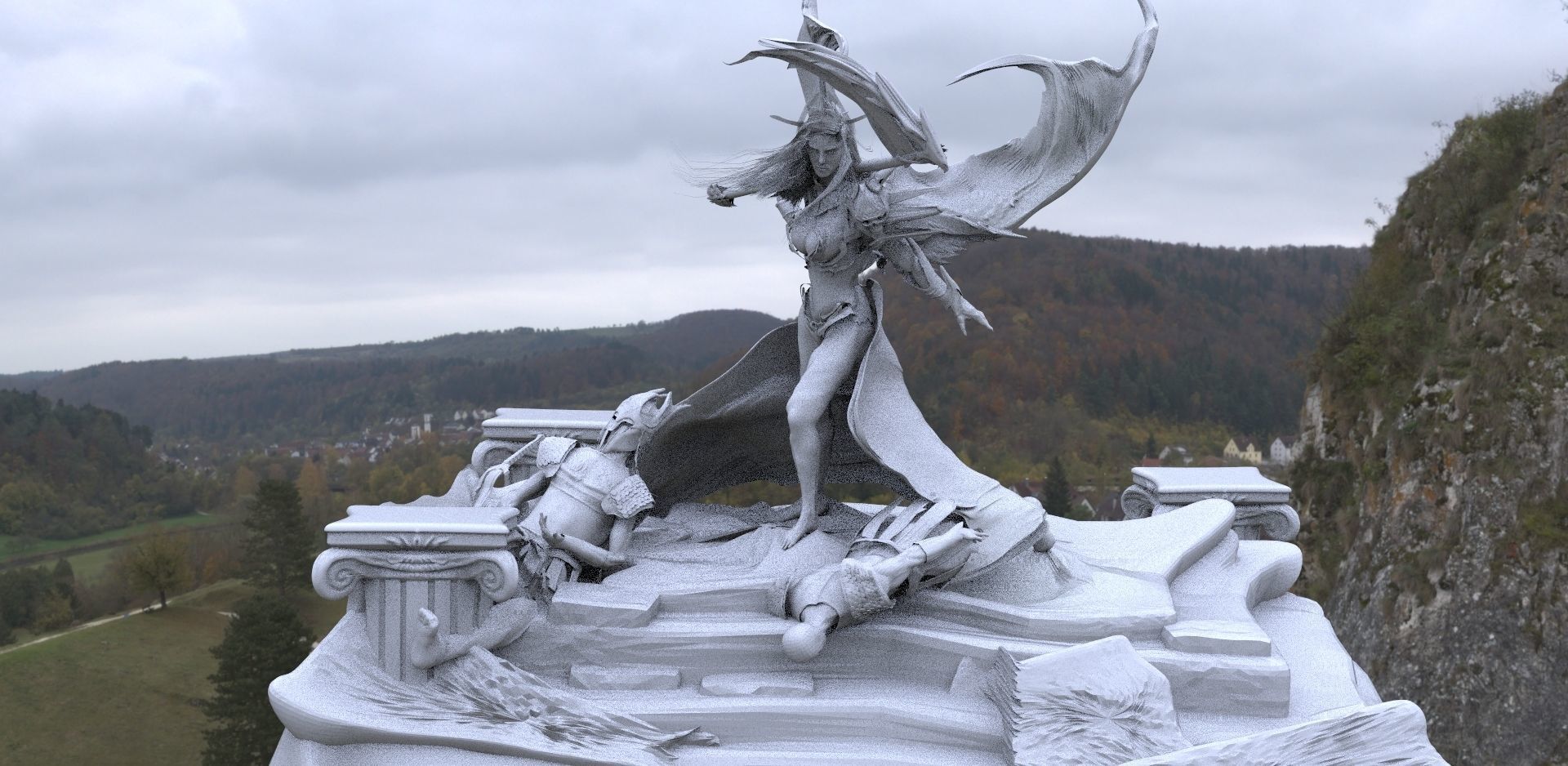 Bringer of Death women model rough 3D model_4