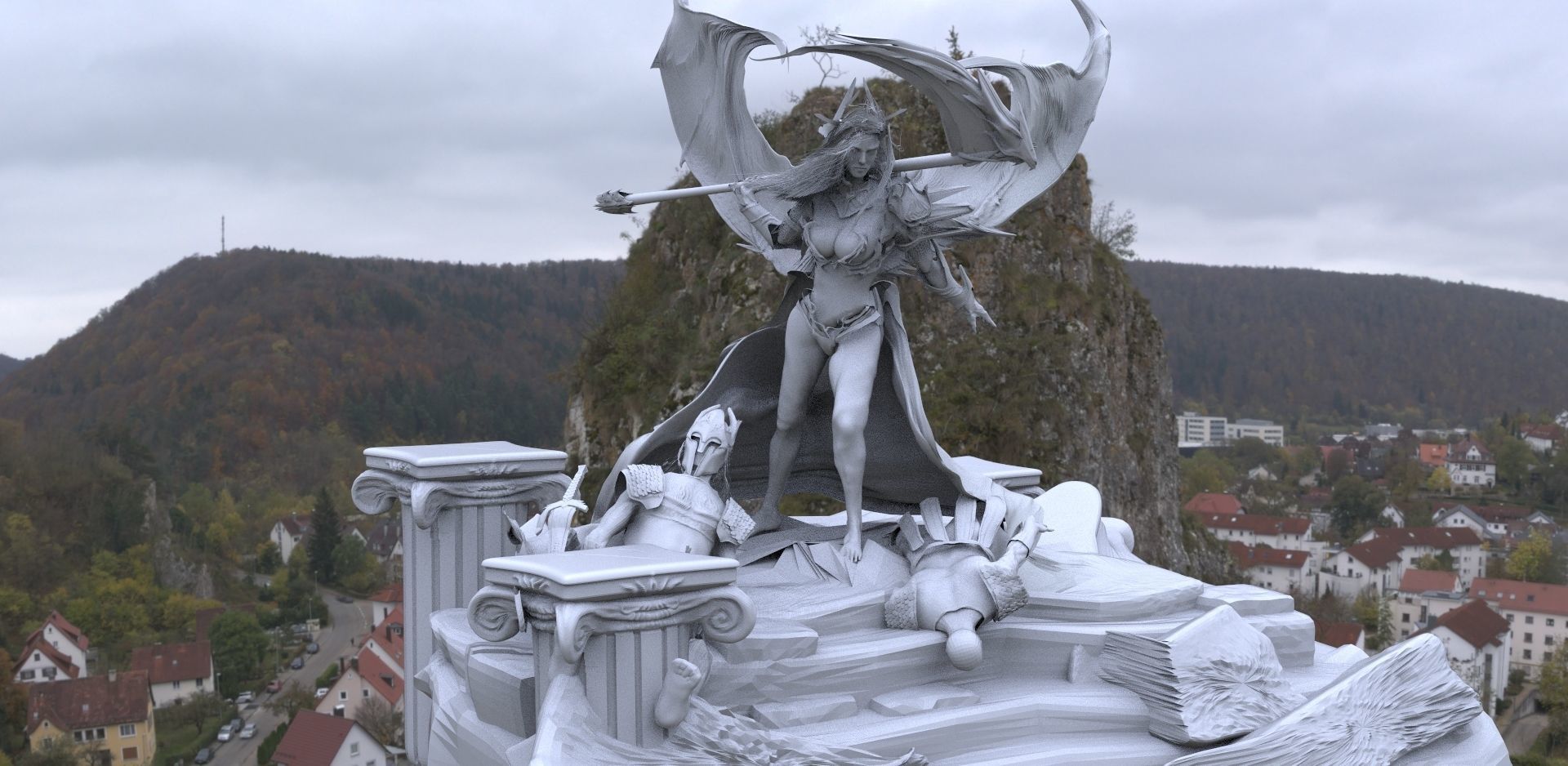 Bringer of Death women model rough 3D model_2