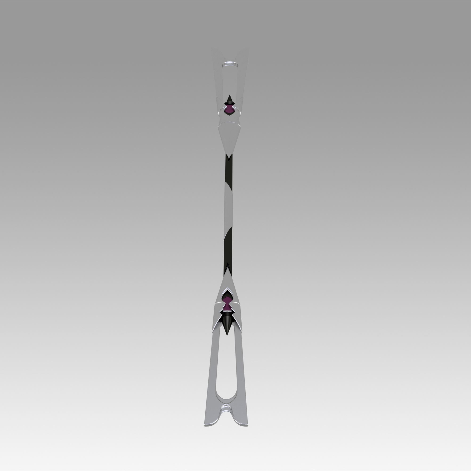 Tokyo Xanadu Mitsuki Hokuto Staves Cosplay Weapon Prop 3D model 3D