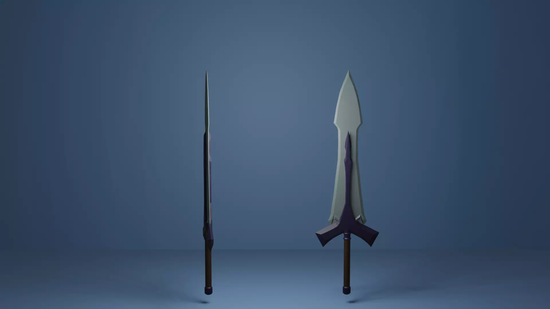 GreatSword two swords Free low-poly 3D model