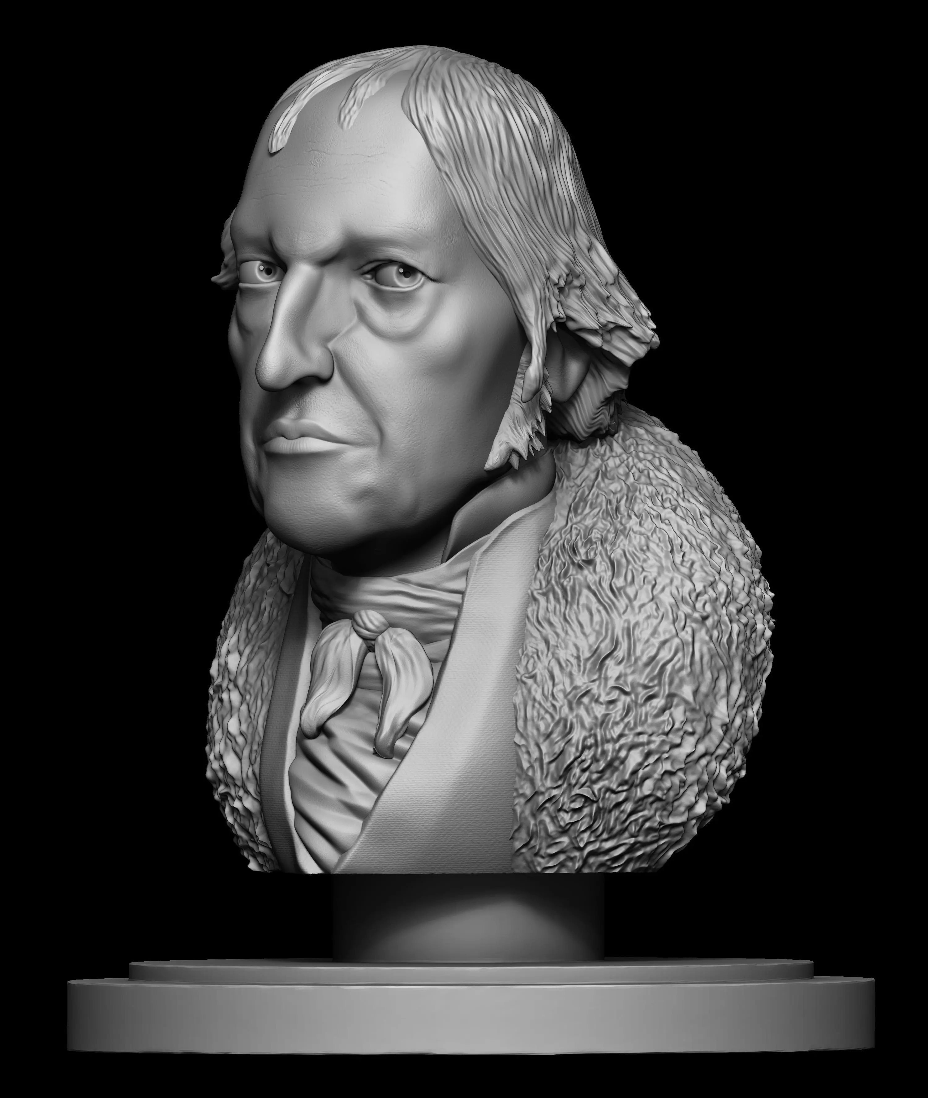 Georg Wilhelm Friedrich Hegel 3d Model Sculpture 3D print model_0