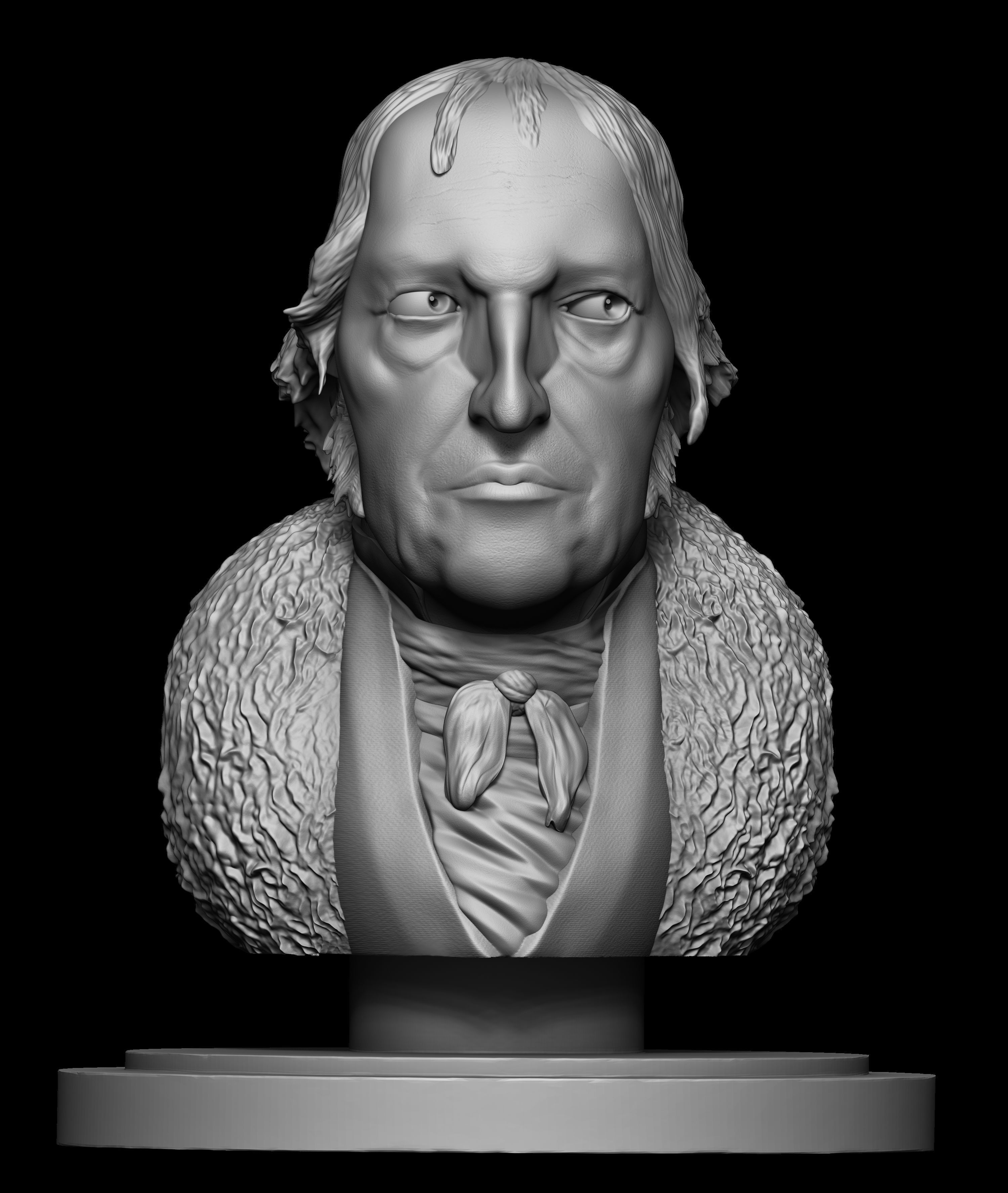 Georg Wilhelm Friedrich Hegel 3d Model Sculpture 3D print model_1