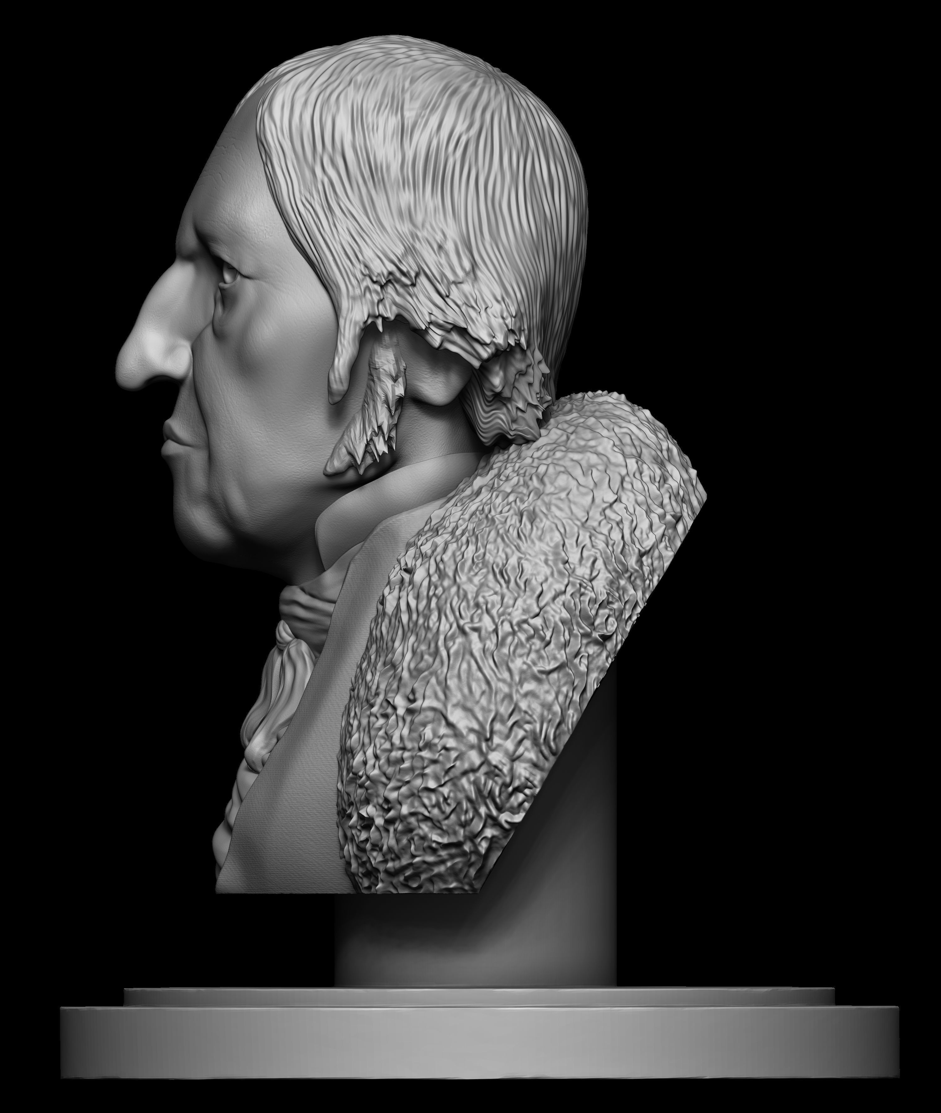 Georg Wilhelm Friedrich Hegel 3d Model Sculpture 3D print model_4