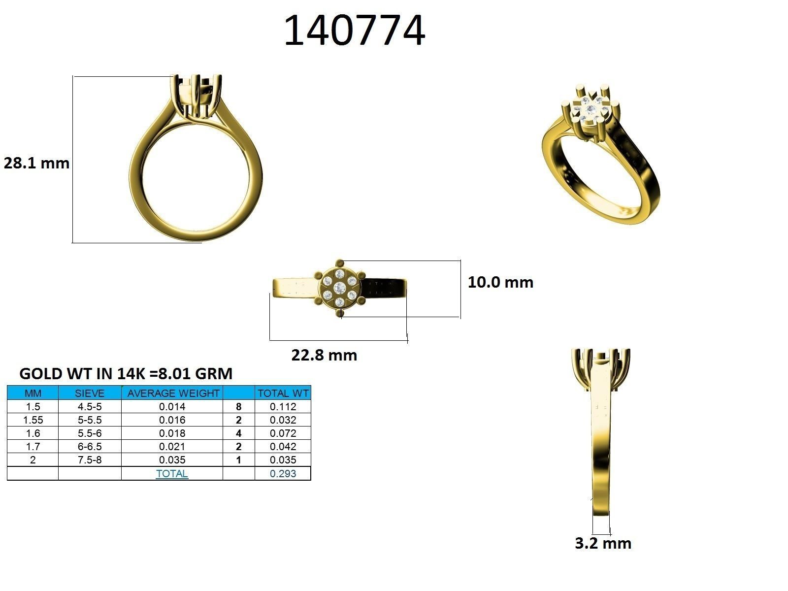 Ring - 140774 3D print model_12