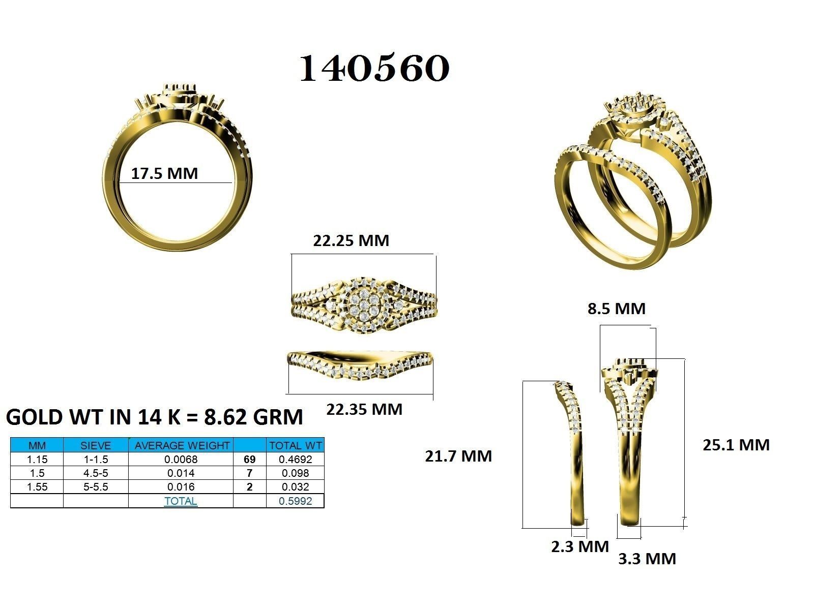Ring - 140560 3D print model_12