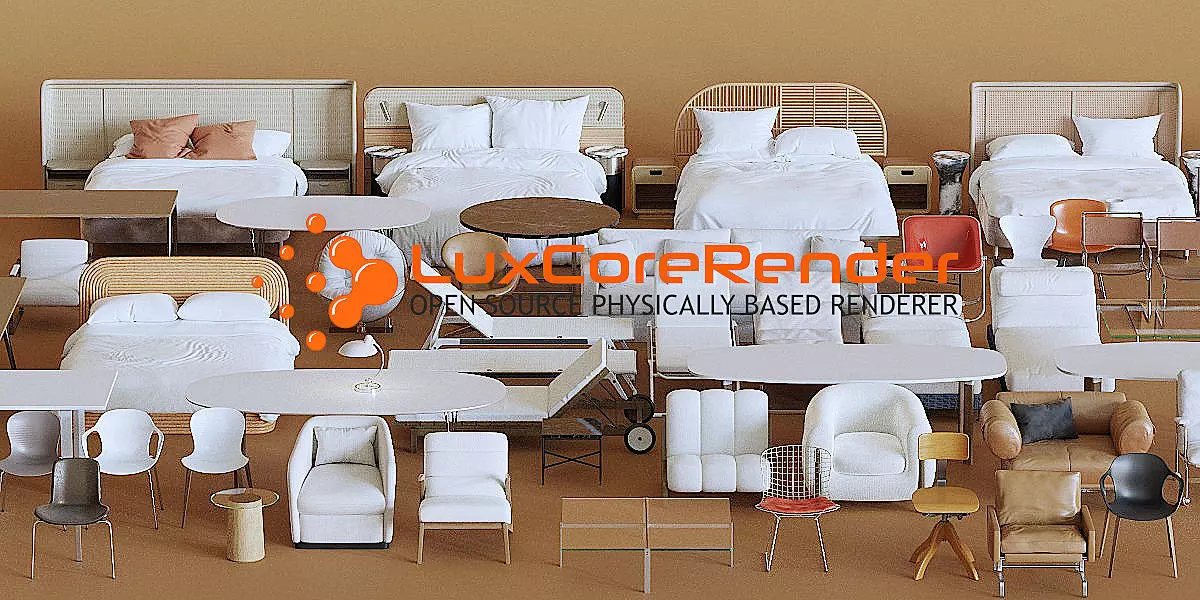 Luxcore Furniture Mega Pack 3D model
