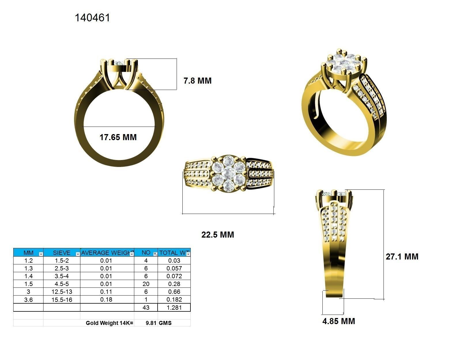 Ring - 140461 3D print model_12