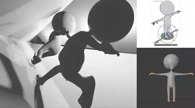 rigged homestuck hiveswap body model Free 3D model