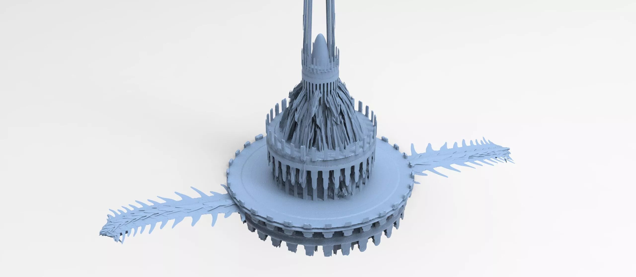 Atlantis tower garden top 2 3D model