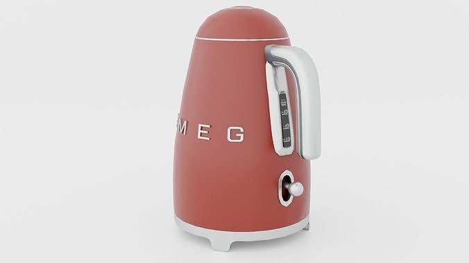 teapot SMEG Low-poly 3D model
