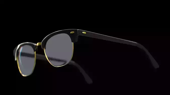 Ray-ban Clubmaster 3D Model