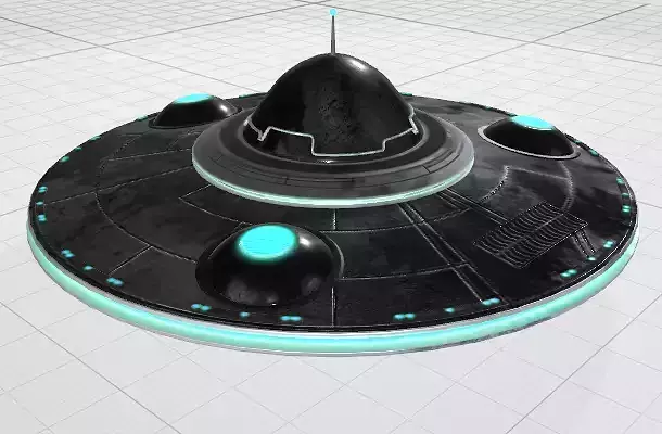 3D UFO spaceship