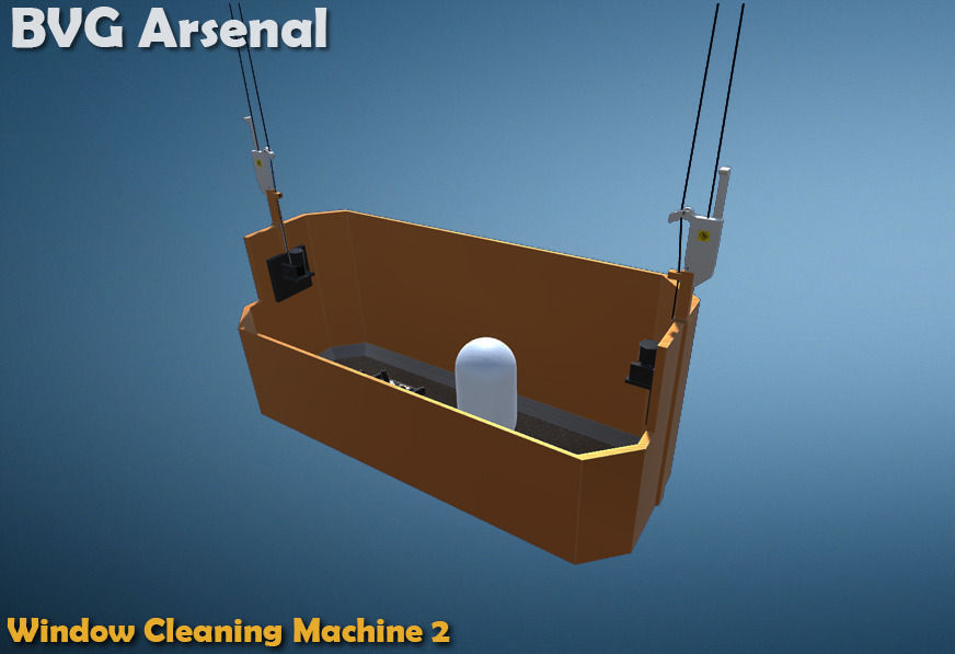 Window Cleaning Machine 2 - HQ Low-poly 3D model_1