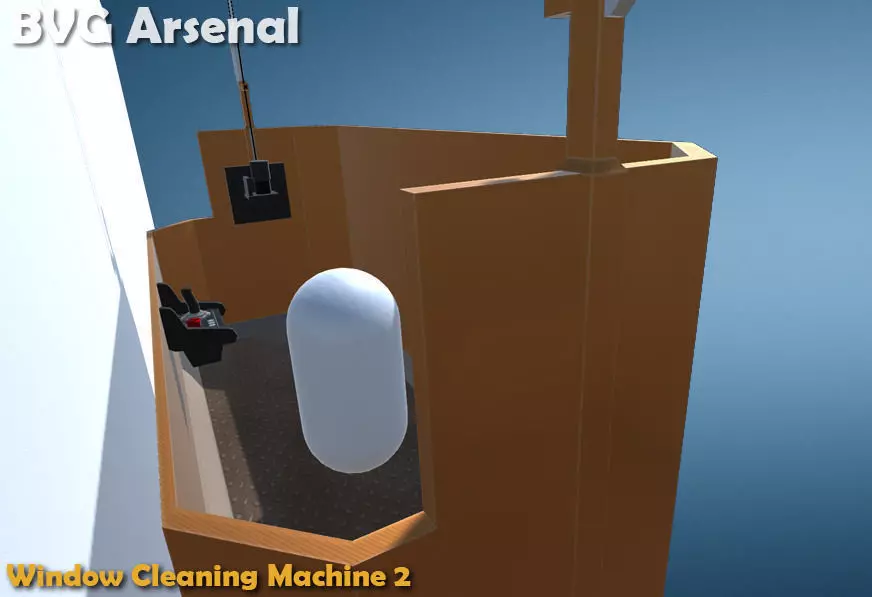 Window Cleaning Machine 2 - HQ Low-poly 3D model_0
