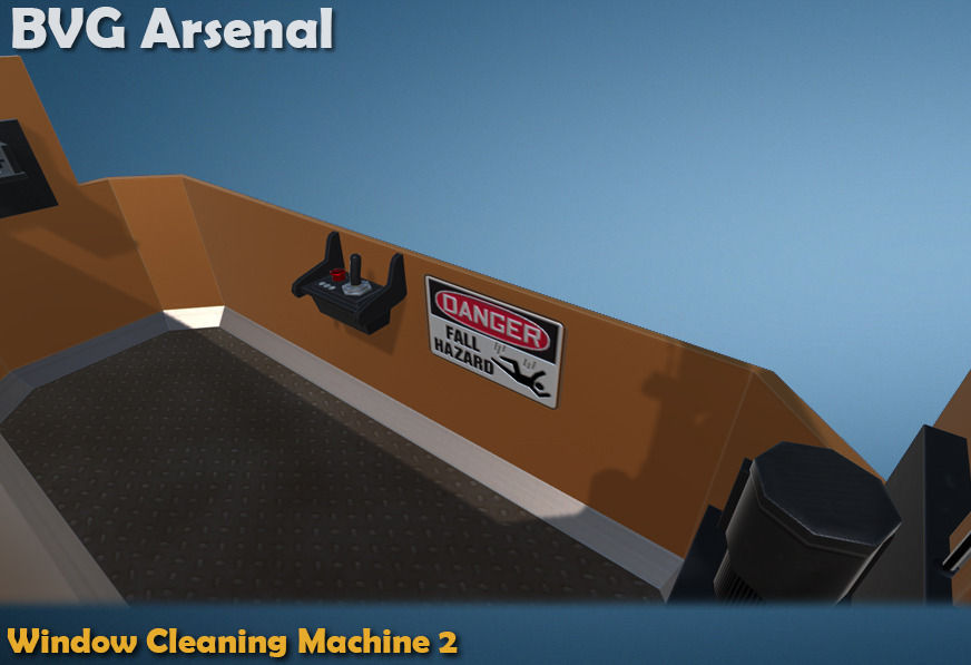 Window Cleaning Machine 2 - HQ Low-poly 3D model_6