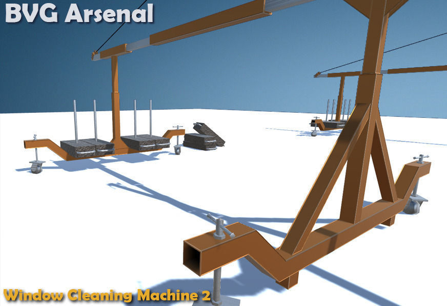 Window Cleaning Machine 2 - HQ Low-poly 3D model_5