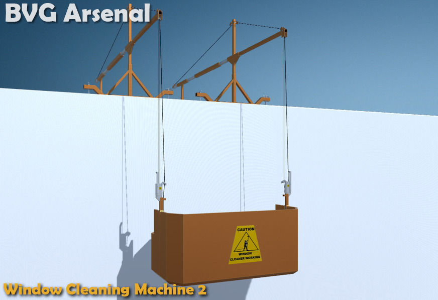 Window Cleaning Machine 2 - HQ Low-poly 3D model_4