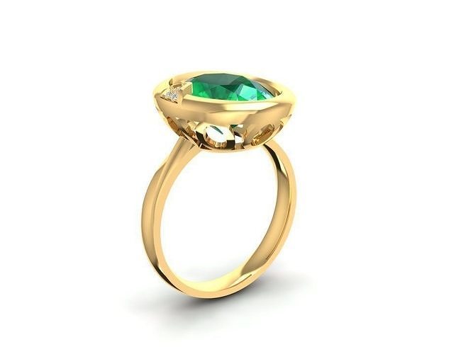 diamond ring for women 2342 3D print model