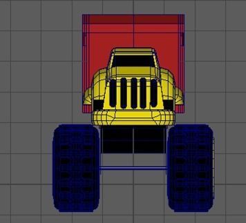 truck toy Low-poly 3D model_3