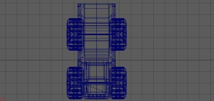 truck toy Low-poly 3D model_5