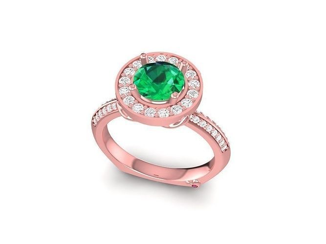 Elegant Halo Engagement Ring Diamonds for Women 2344