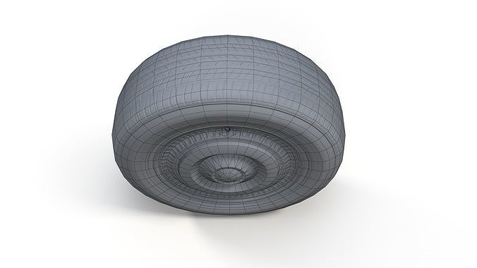 Classic sedan wheel PBR Low-poly 3D model 7