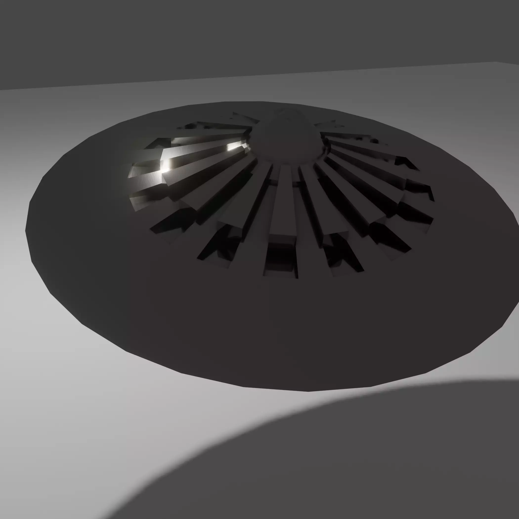 Mysterious UFO craft  3D model_0