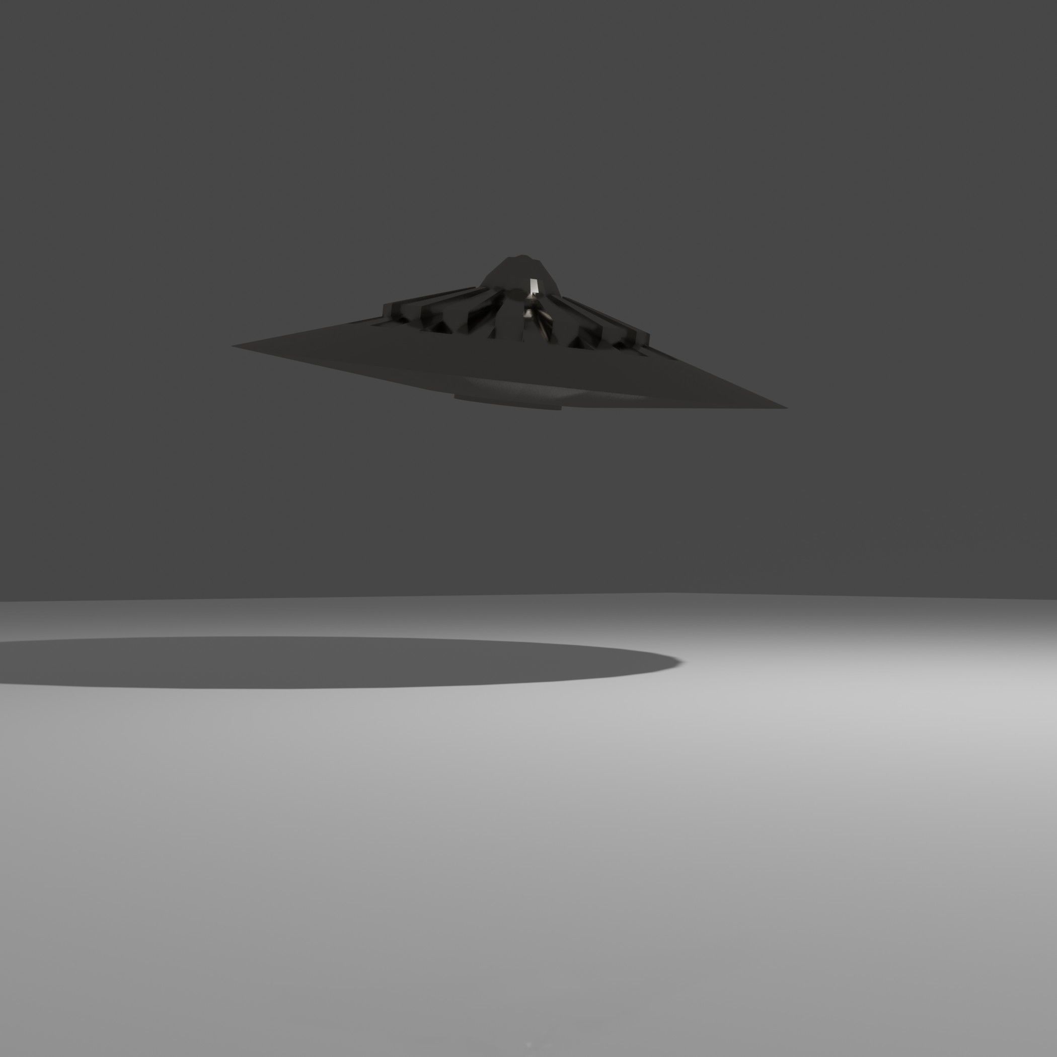 Mysterious UFO craft  3D model_2