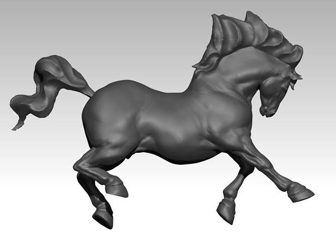 Horse mustang 3D print model