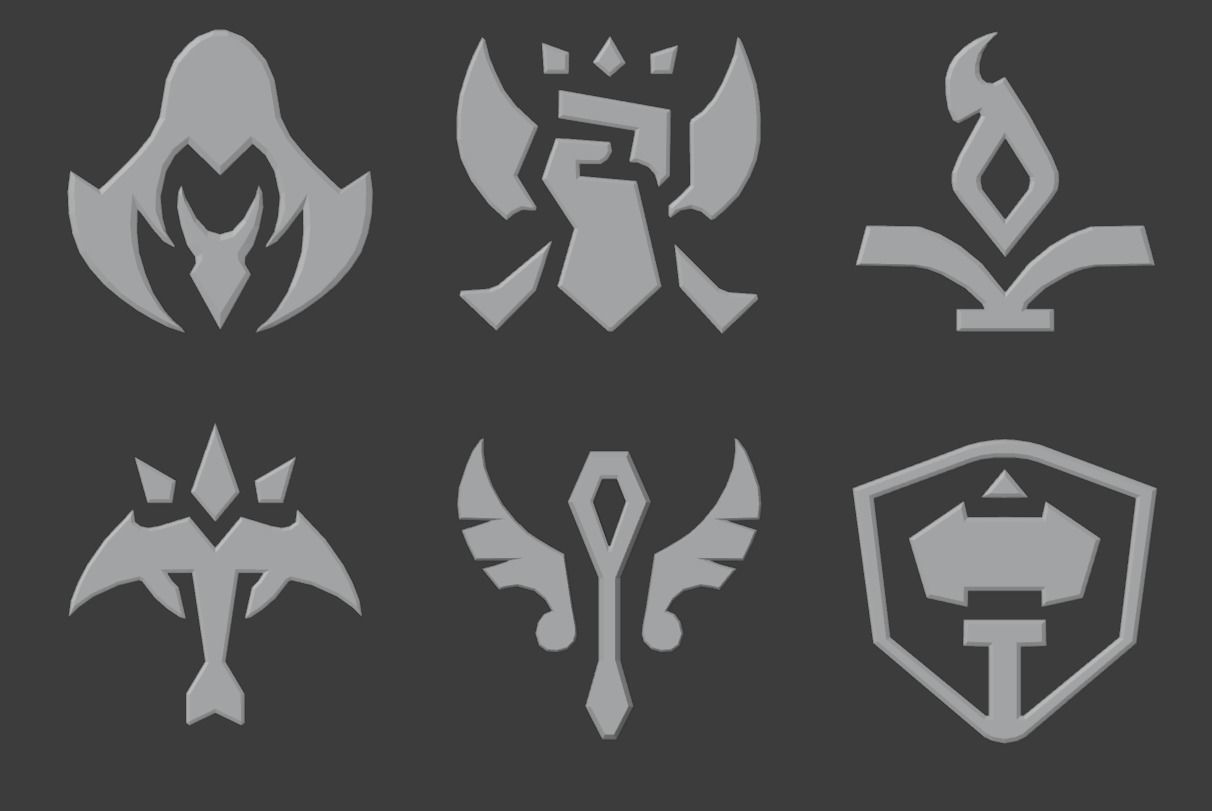 L-o-L Wild Rift - Roles Decoration - ASSASSIN 3D print model_3