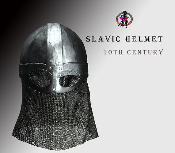 Slavic Helmet - 10th Century Low-poly 3D model