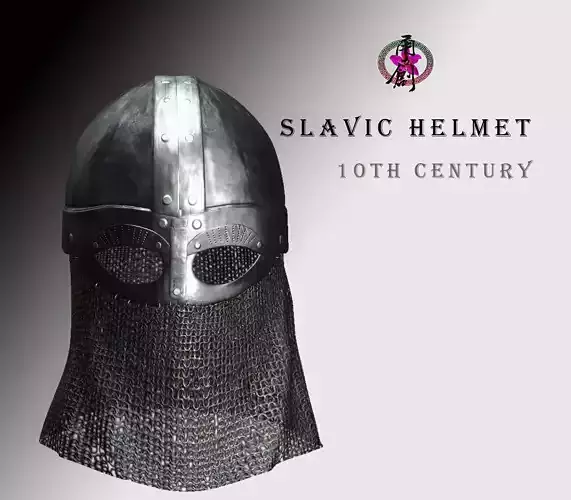 Slavic Helmet - 10th Century Low-poly 3D model